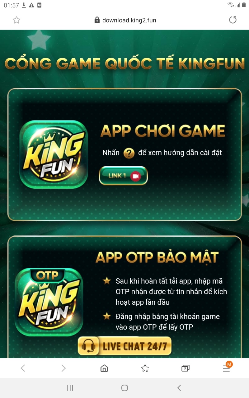 app Kingfun Adroid